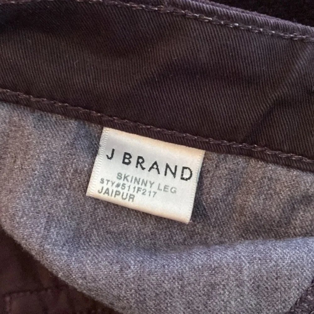 J Brand Jaipur Deep Purple Skinny Leg Mid-rise Corduroy Jeans